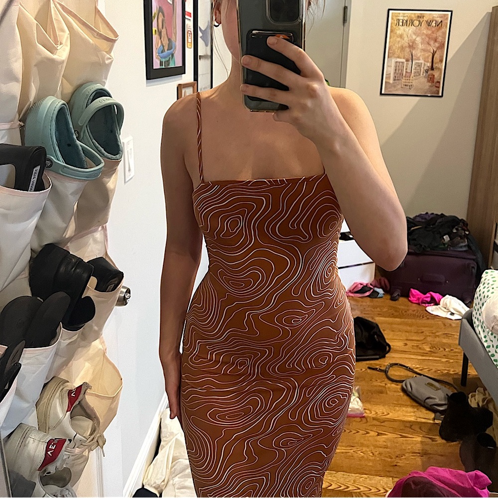 Vintage Swirl Maxi Dress